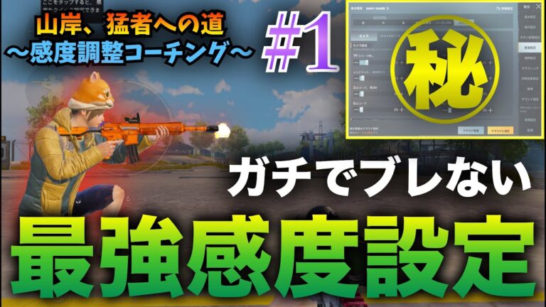 初心者必見 史上最高にわかりやすい 元プロが感度調整を山岸に徹底コーチング Pubgモバイル 山岸 猛者への道 コーチング Pubg モバイル攻略動画まとめ